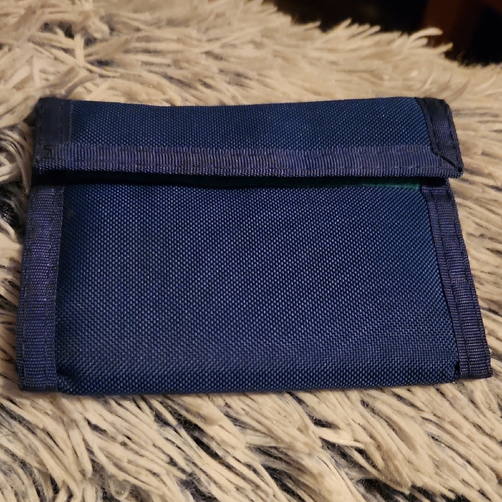 Navy Blue Fabric Wallet
